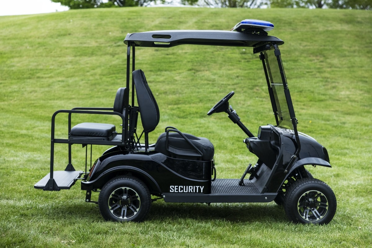 Black Electric Cart Security Vehicle