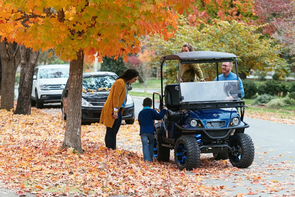 Selecting the color for your golf cart